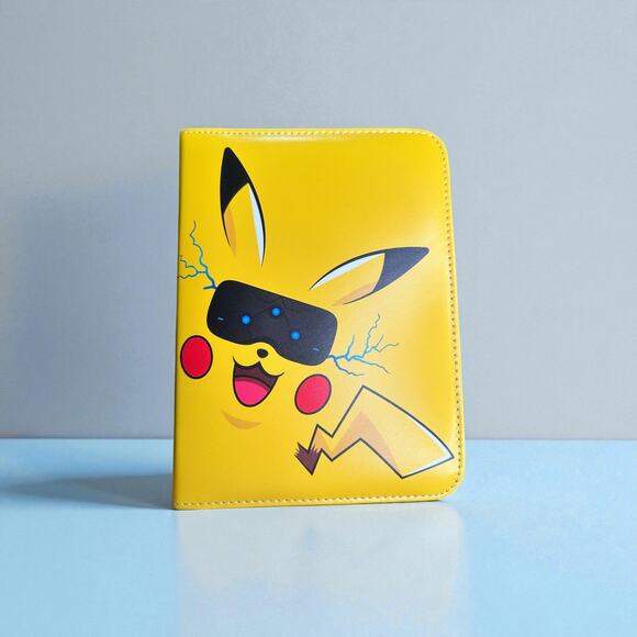 Pokemon Theme Card Binder 4 Pocket 7x9.5in Zip Album for Trading Cards TCG - Picture 5 of 9